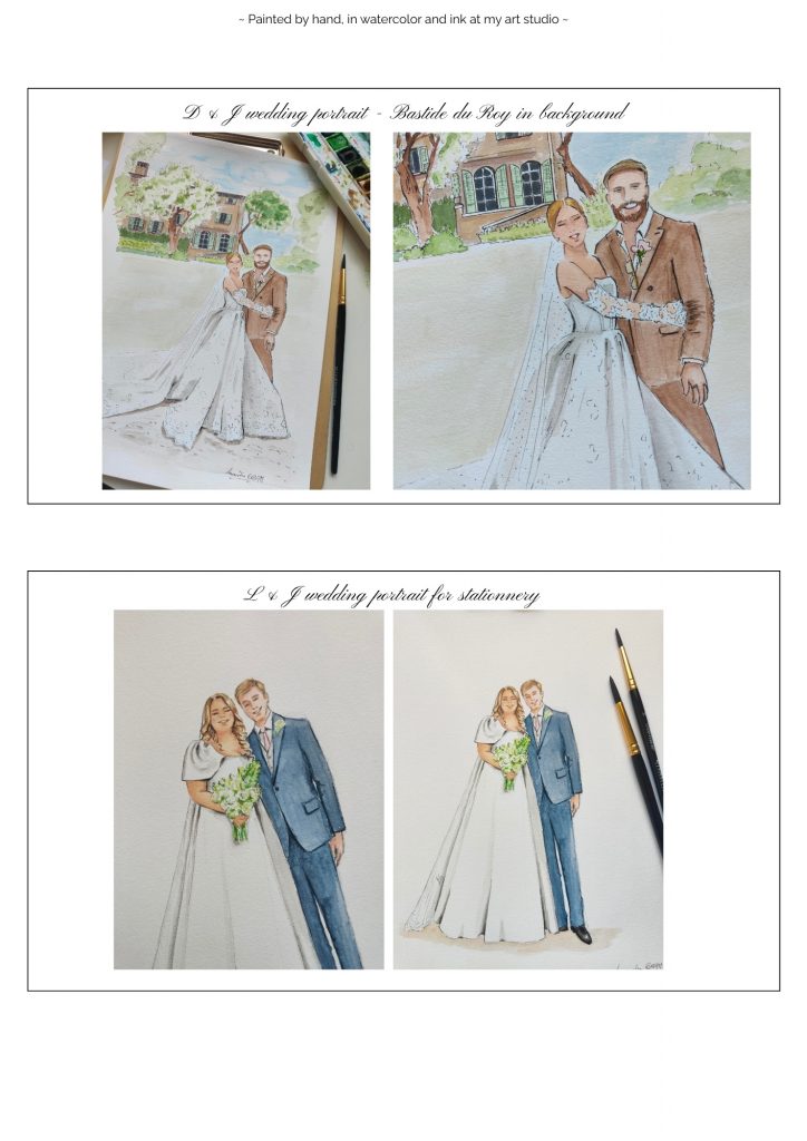 portrait handmade painter french