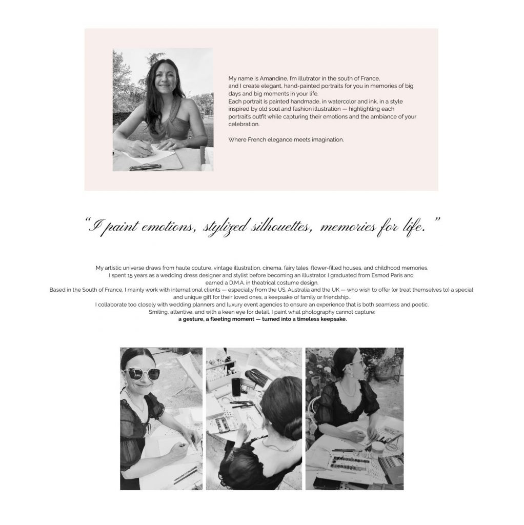 french artist portrait watercolor